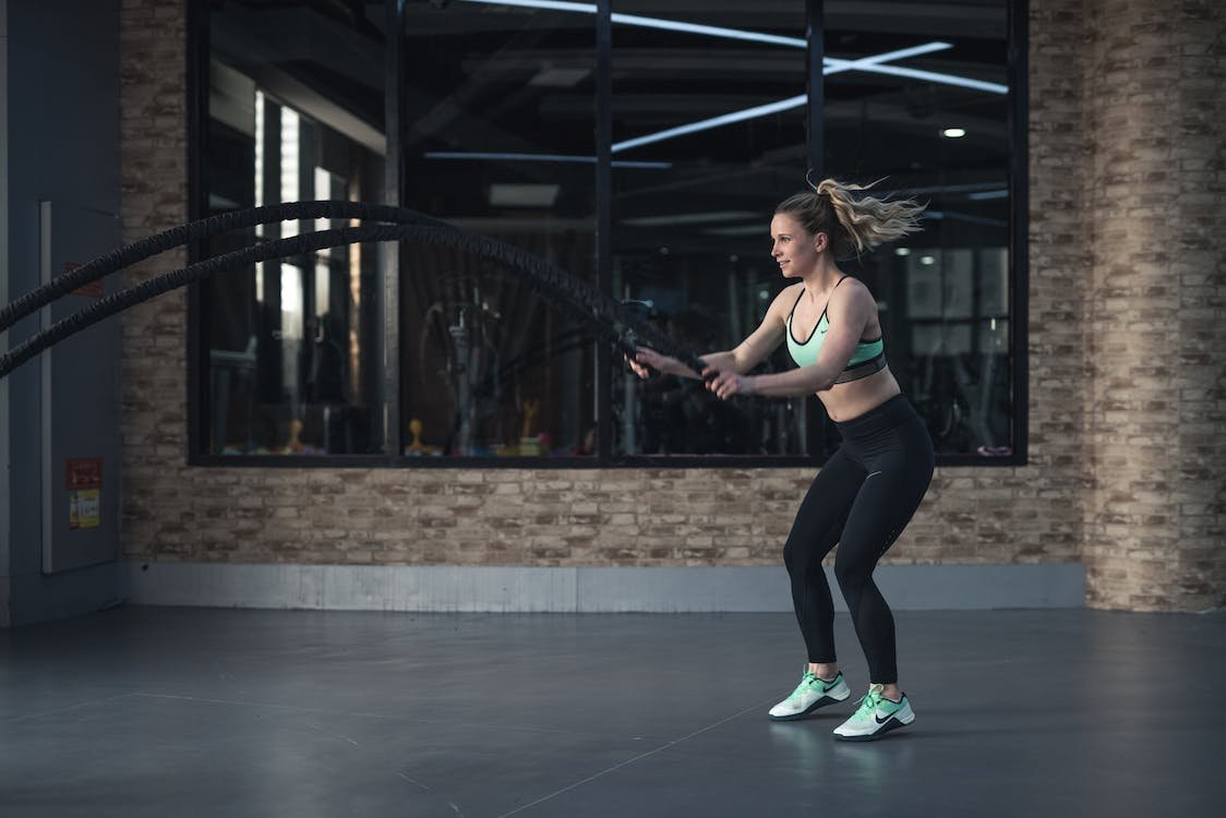 lady working out